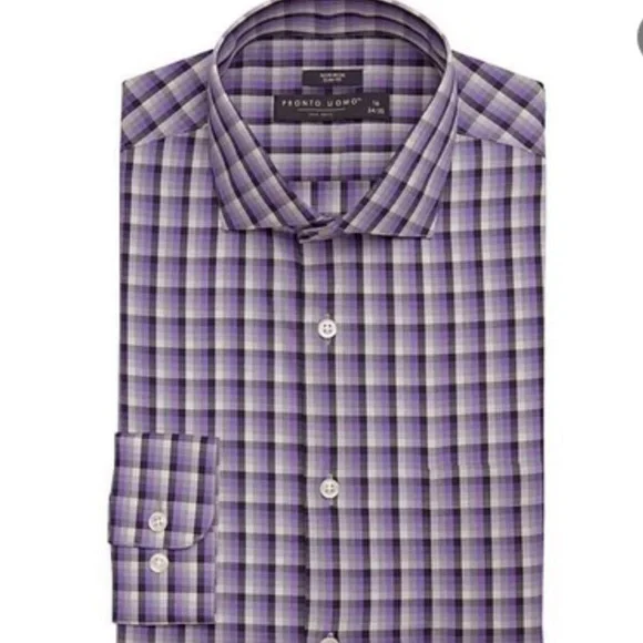 green emerald velvet dress Non-Iron Cotton Plaid Dress Shirt with Contrast Trim main image 0